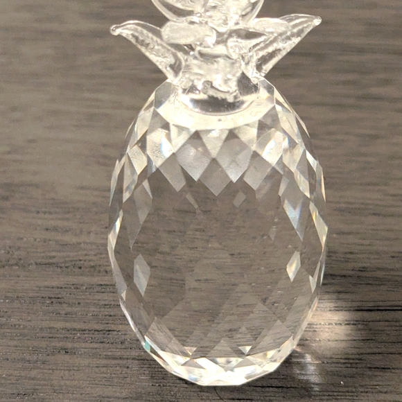 Simon Designs x2 Pineapple and Pear ,Paperweight Clear Crystal,faceted. - Picture 2 of 10